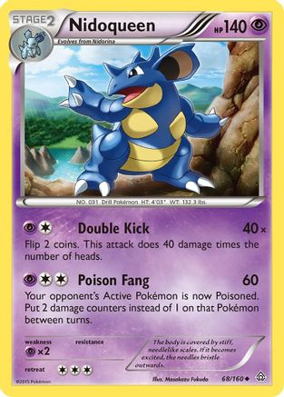 Nidoqueen 68/160 - XY  Primal Clash