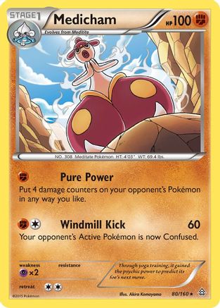 Medicham 80/160 - XY  Primal Clash Holofoil