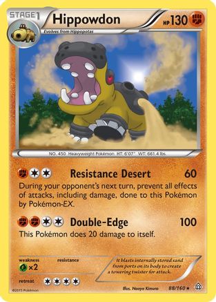Hippowdon 88/160 - XY  Primal Clash Reverse Holofoil