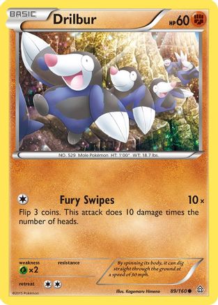 Drilbur 89/160 - XY  Primal Clash Reverse Holofoil