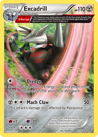 Excadrill (Omega) 97/160 - XY  Primal Clash Holofoil