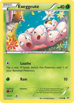 Exeggcute 1/108 - XY  Roaring Skies Reverse Holofoil