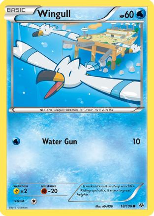 Wingull 18/108 - XY  Roaring Skies Reverse Holofoil