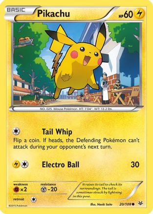 Pikachu 20/108 - XY  Roaring Skies