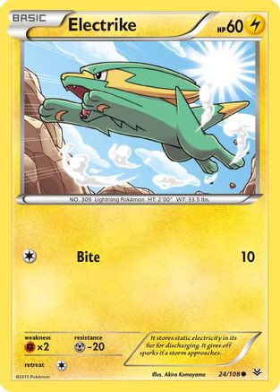 Electrike 24/108 - XY  Roaring Skies Reverse Holofoil