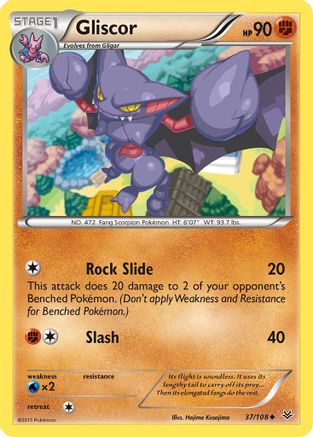 Gliscor 37/108 - XY  Roaring Skies Reverse Holofoil