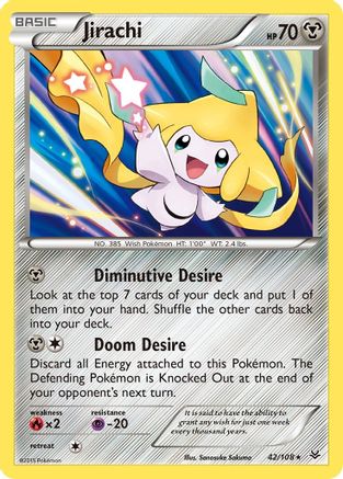 Jirachi 42/108 - XY  Roaring Skies Holofoil