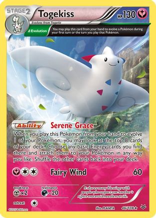 Togekiss (46 Delta) 46/108 - XY  Roaring Skies Reverse Holofoil