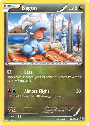 Bagon (55) 55/108 - XY  Roaring Skies Reverse Holofoil