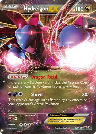 Hydreigon EX 62/108 - XY  Roaring Skies Holofoil