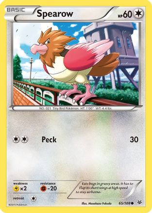 Spearow 65/108 - XY  Roaring Skies Reverse Holofoil