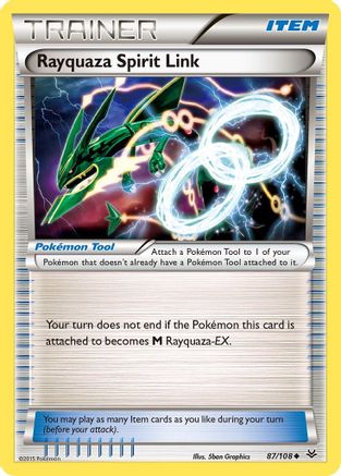 Rayquaza Spirit Link 87/108 - XY  Roaring Skies