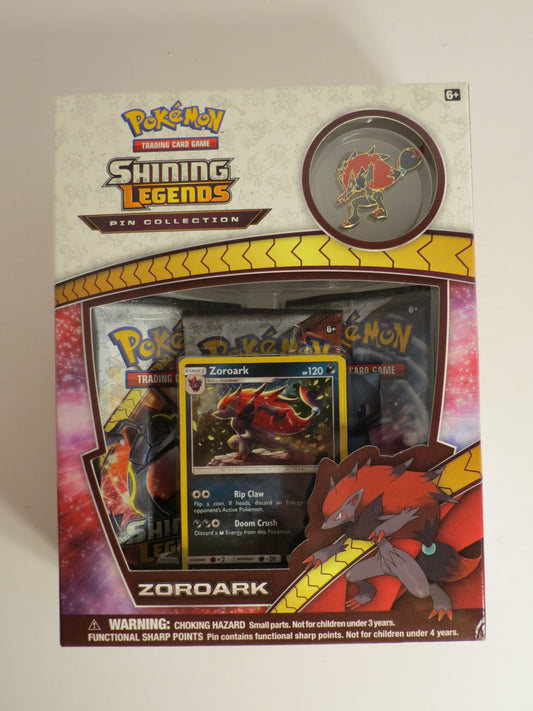 Zoroark Shining Legends Pin Collection Box Pokemon Sealed