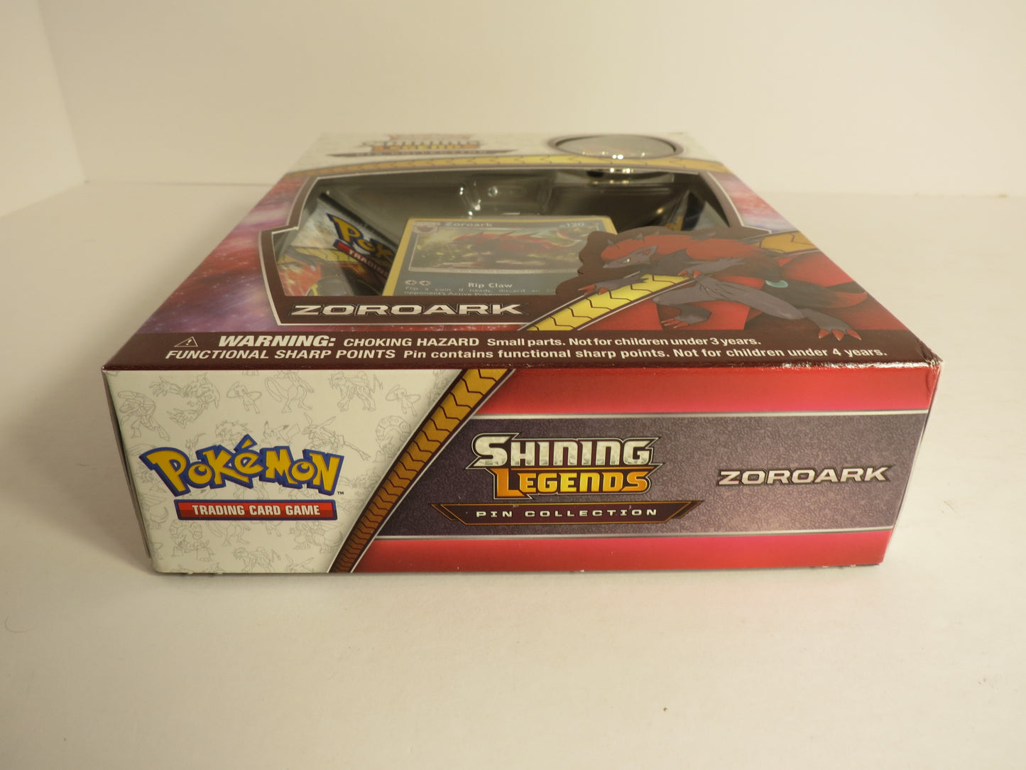 Zoroark Shining Legends Pin Collection Box Pokemon Sealed