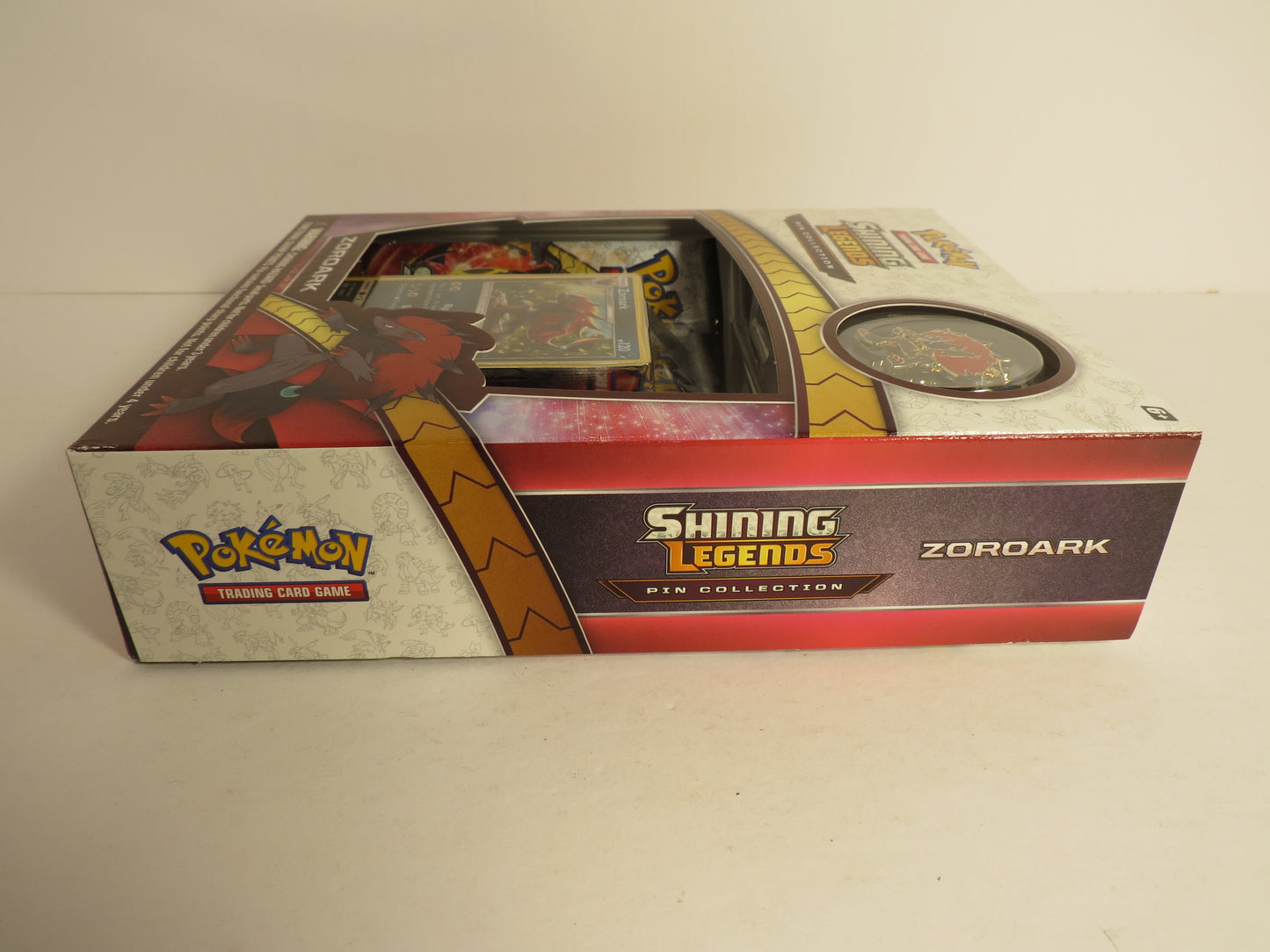 Zoroark Shining Legends Pin Collection Box Pokemon Sealed