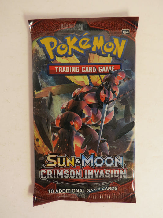 Sun & Moon Crimson Invasion Pokemon Booster Pack Buzzwole Art