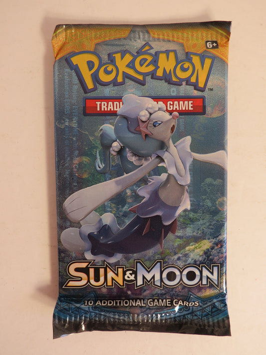 Sun & Moon Base Pokemon Booster Pack Primarina Art