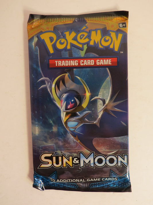 Sun & Moon Base Pokemon Booster Pack Lunala Art