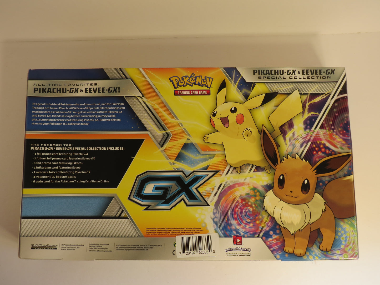 Pikachu GX & Eevee GX Special Collection Box Pokemon Sealed