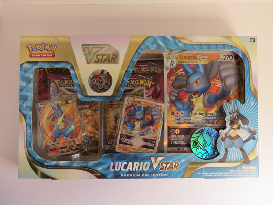 Lucario VStar Premium Collection Box Pokemon Sealed