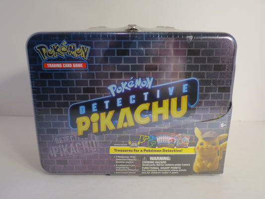 Detective Pikachu Pokemon Collector Chest Lunch Box Tin Sealed