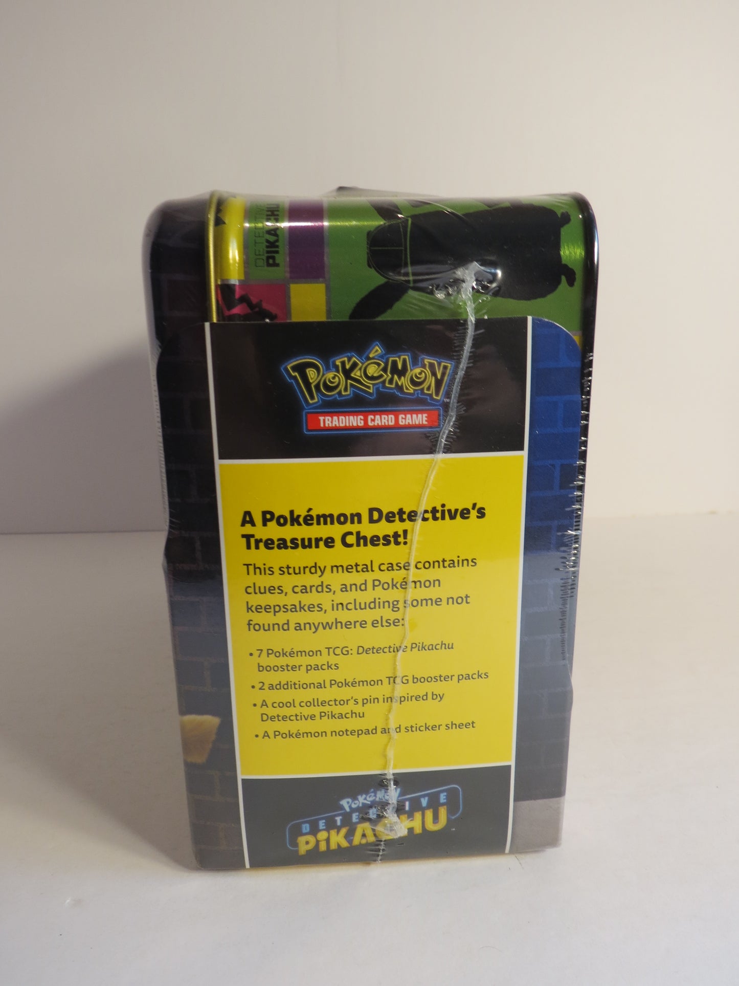 Detective Pikachu Pokemon Collector Chest Lunch Box Tin Sealed