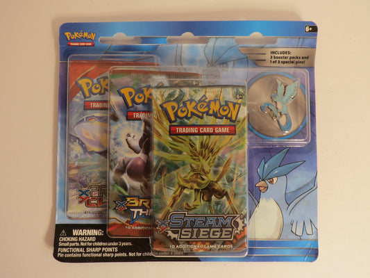 Legendary Birds Collector Pin 3 Pack Blister Articuno Pokemon Booster Sealed