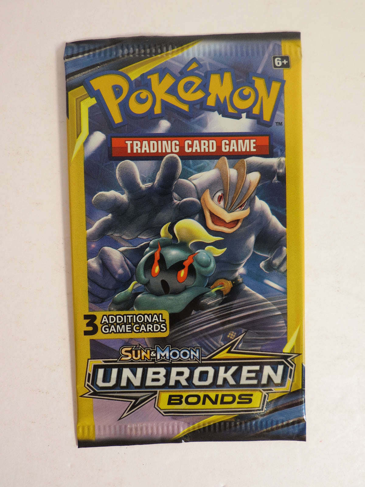 Sun & Moon Unbroken Bonds 3 Card Booster Pack Machamp Marshadow Art Pokemon Sealed