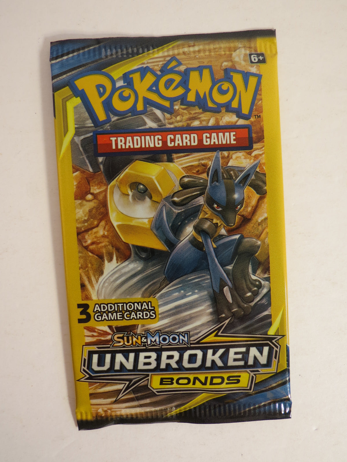 Sun & Moon Unbroken Bonds 3 Card Booster Pack Lucario Melmetal Art Pokemon Sealed