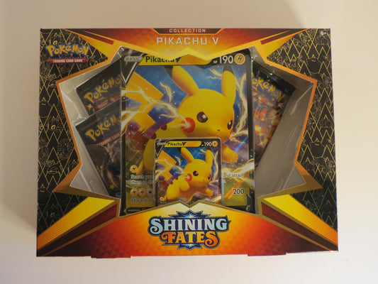 Pikachu V Box Collection Box Shining Fates Pokemon Sealed