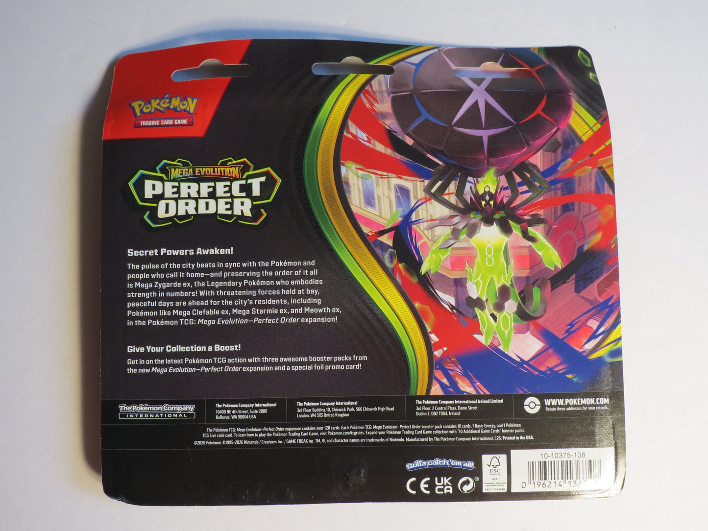 Mega Evolutions Perfect Order Triple Booster Blister Pack Chikorita Po –  Corey's Cards and Games