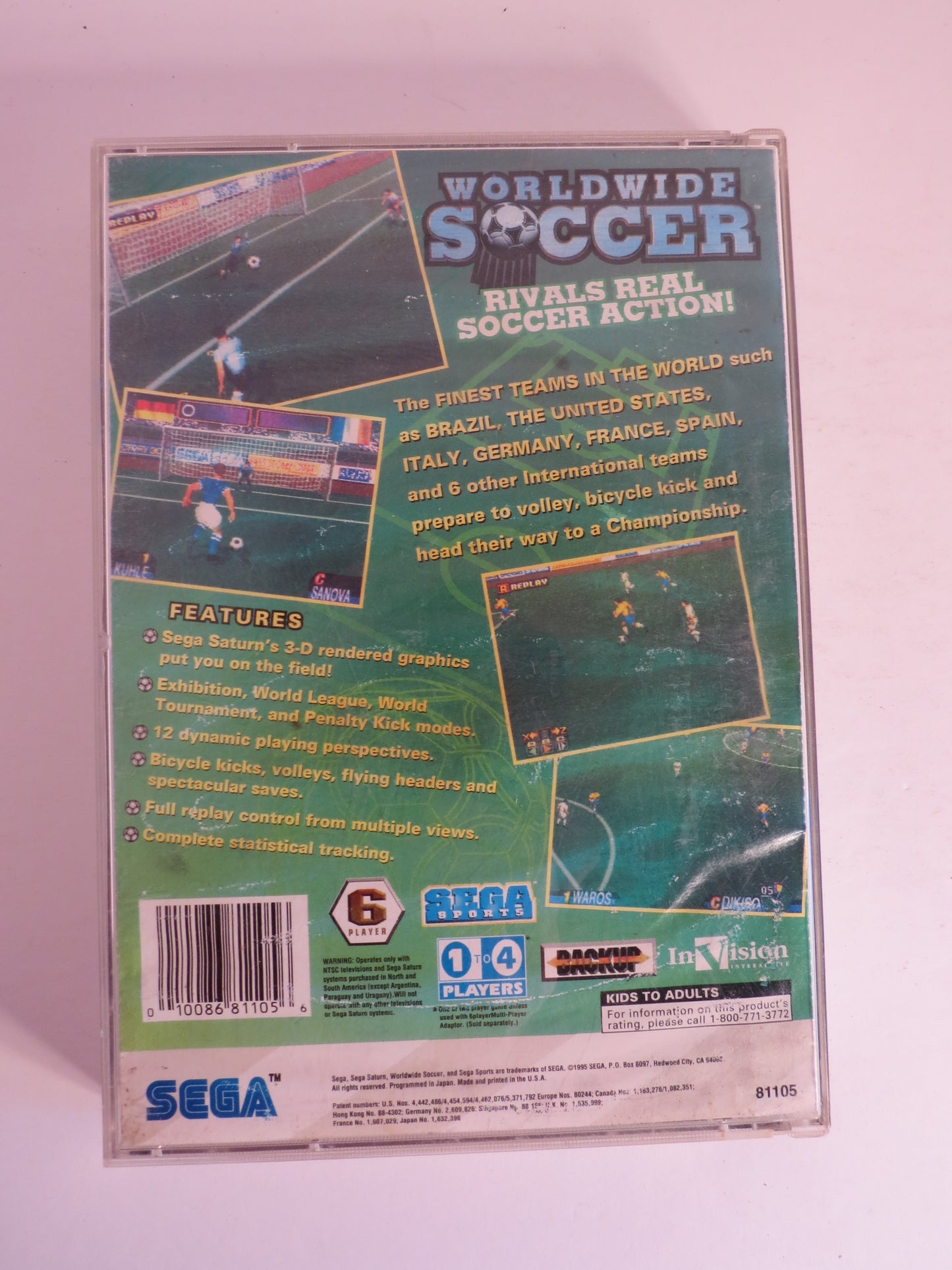 Worldwide Soccer Sega Saturn Game CIB