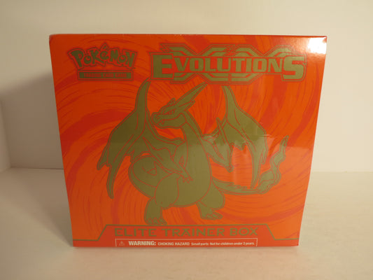 XY Evolutions Mega Charizard Pokemon Elite Trainer Box ETB Sealed Sliced