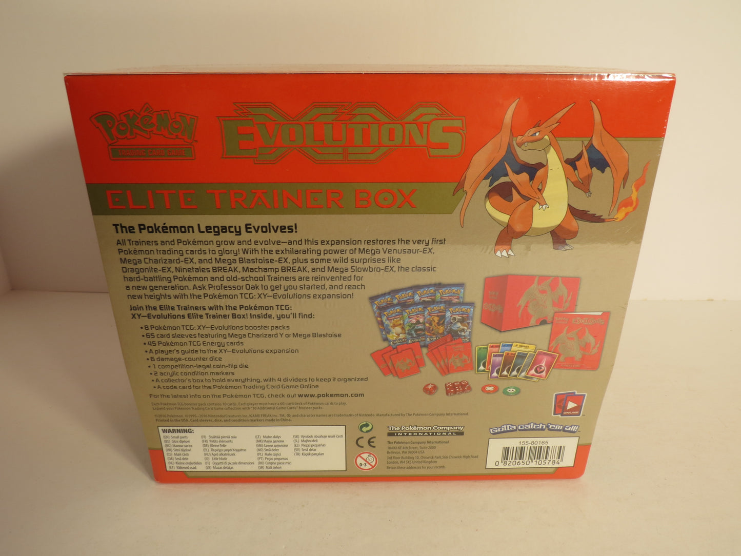 XY Evolutions Mega Charizard Pokemon Elite Trainer Box ETB Sealed Sliced