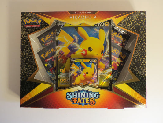 Pikachu V Box Collection Box Shining Fates Pokemon Sealed