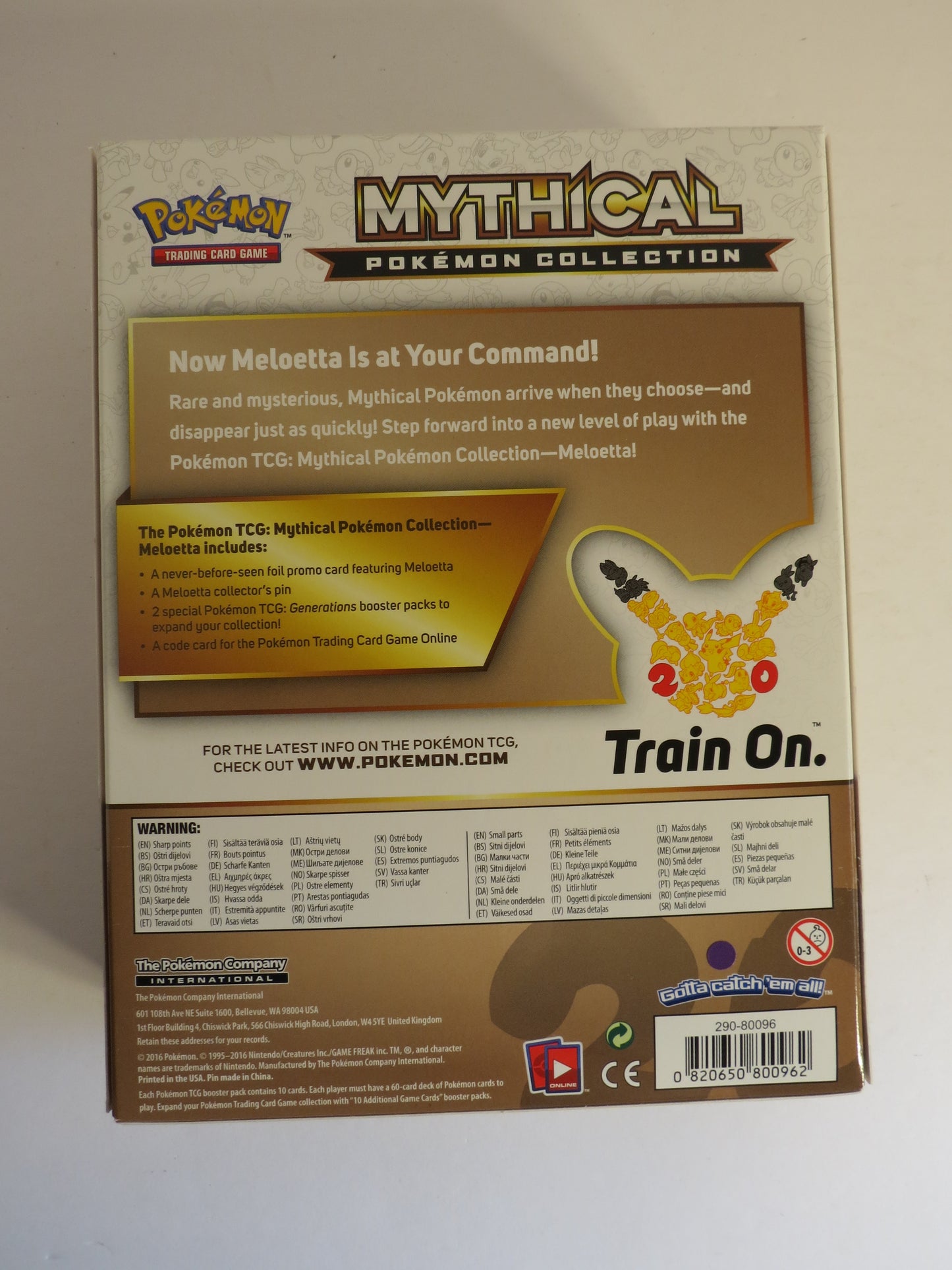 Meloetta Mythical Pokemon Collection Box Sealed Generations