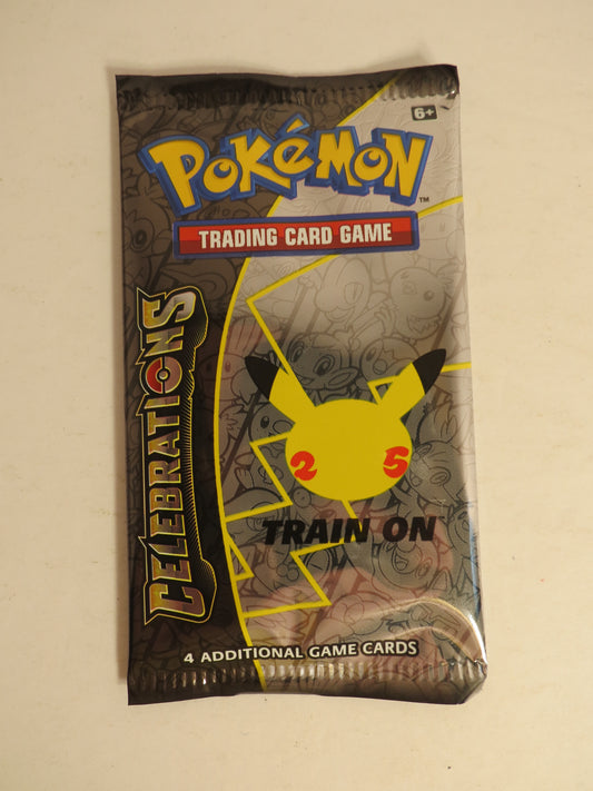 Celebrations 25th Anniversary 4 Card Booster Pack Sealed Pokemon