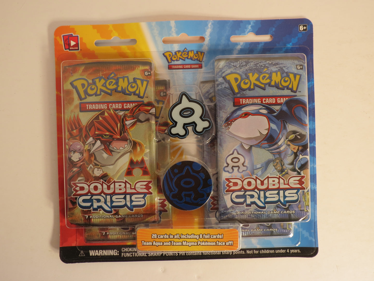 Double Crisis Team Aqua Blister of 4 Booster Packs Pokemon