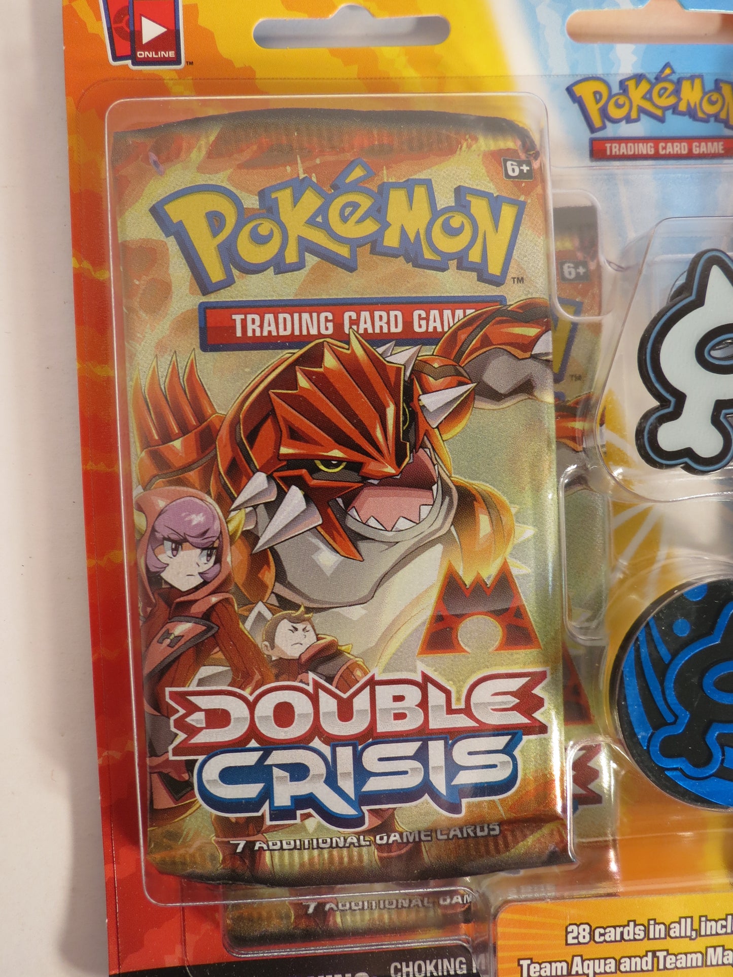 Double Crisis Team Aqua Blister of 4 Booster Packs Pokemon