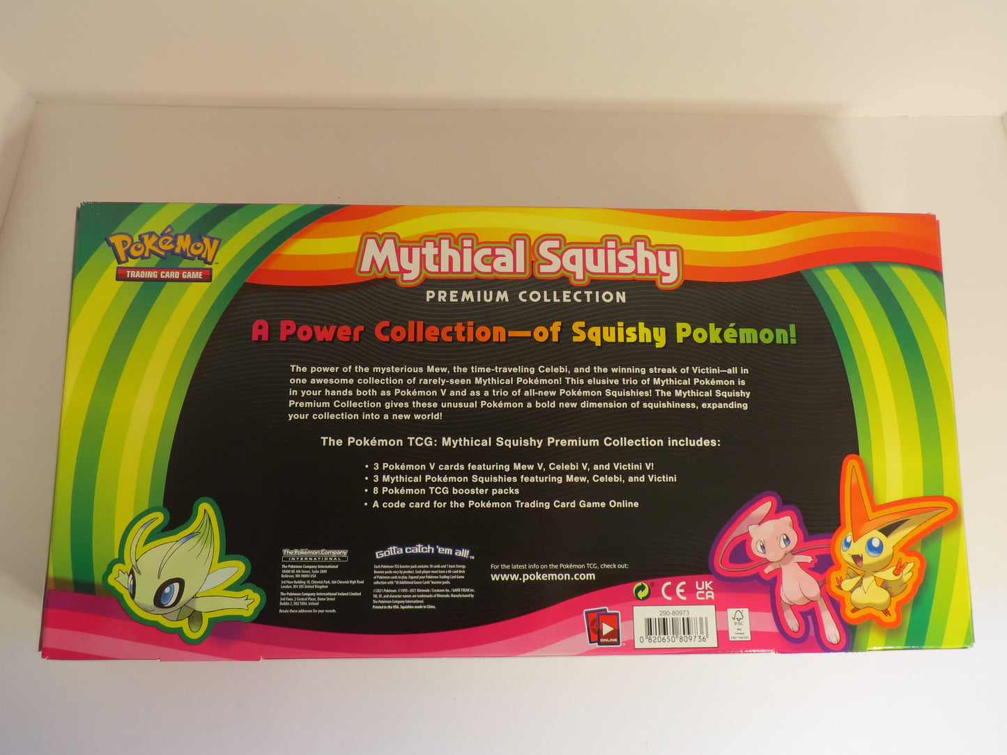 Mythical Squishy Premium Collection Box Pokemon Sealed