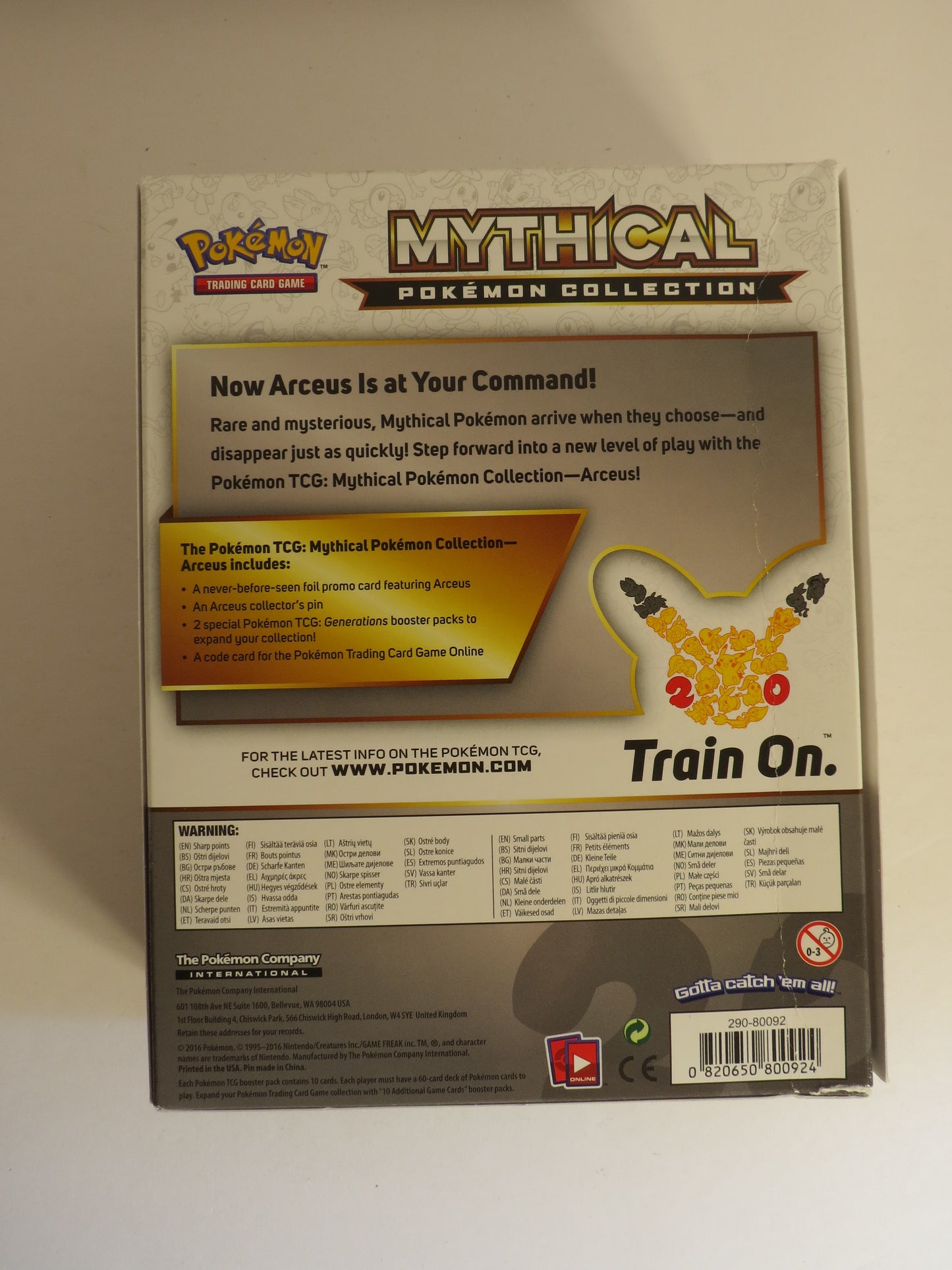 Arceus Mythical Pokemon Collection Box Sealed Generations