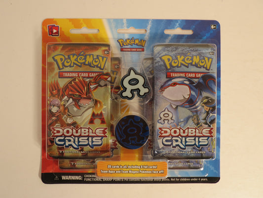 Double Crisis Team Aqua Blister of 4 Booster Packs Pokemon