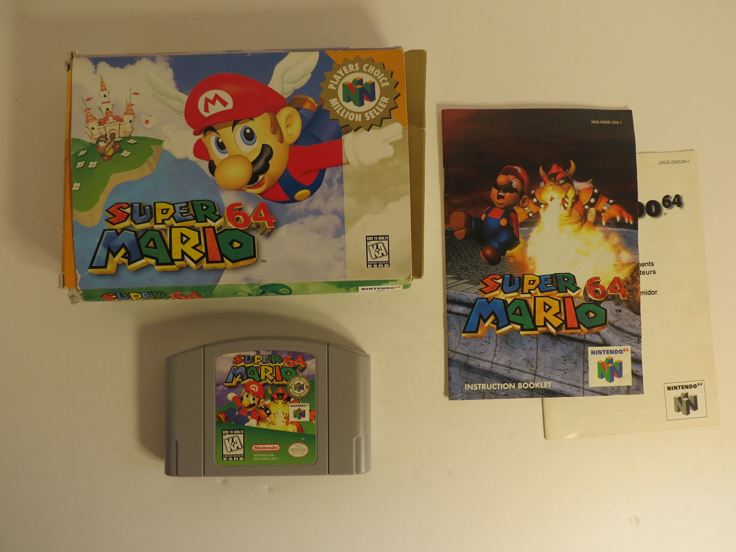Super Mario 64 Nintendo 64 Game CIB N64 Player's Choice