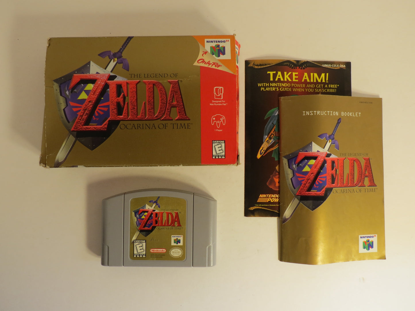 Zelda Ocarina of Time Nintendo 64 Game CIB N64