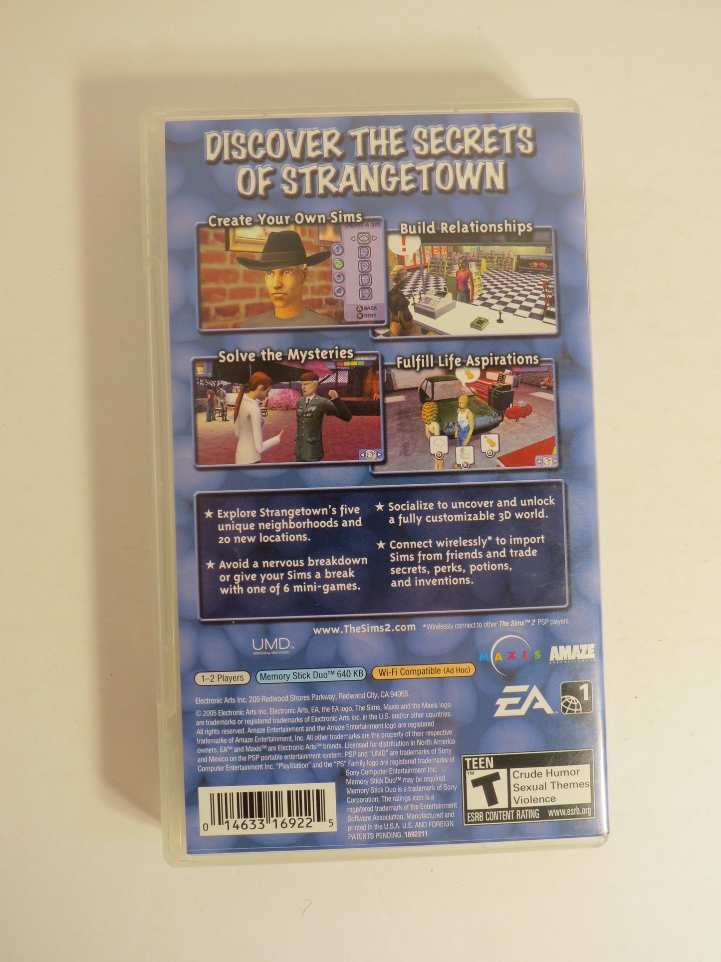 The Sims 2 PSP Game CIB Playstation Portable