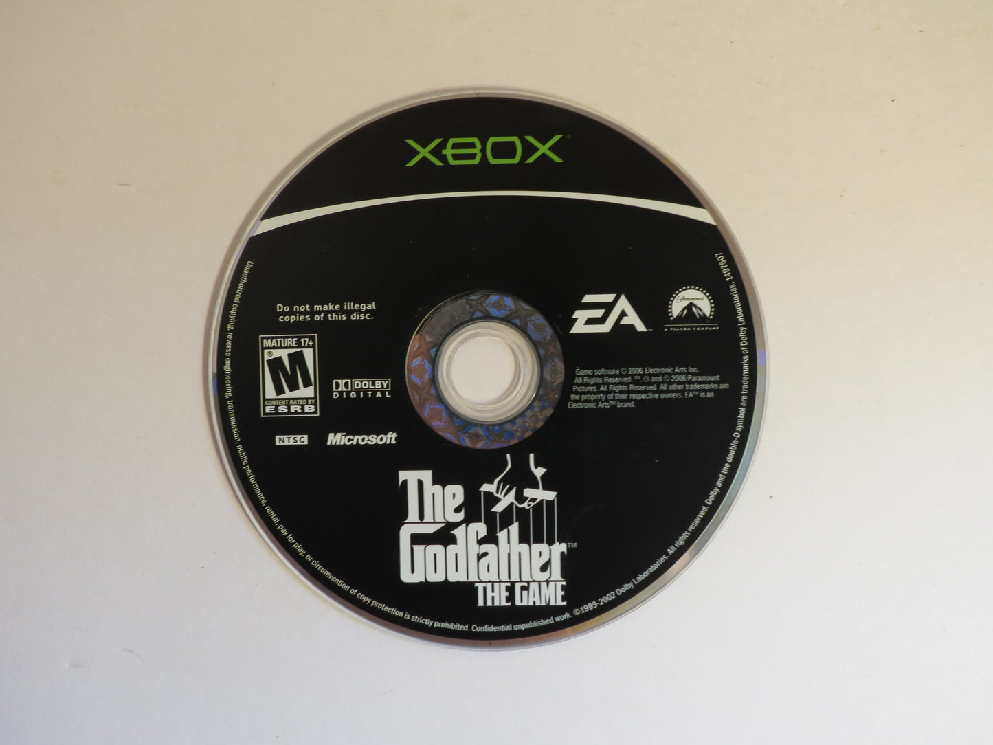 The Godfather the Game Xbox Game CB