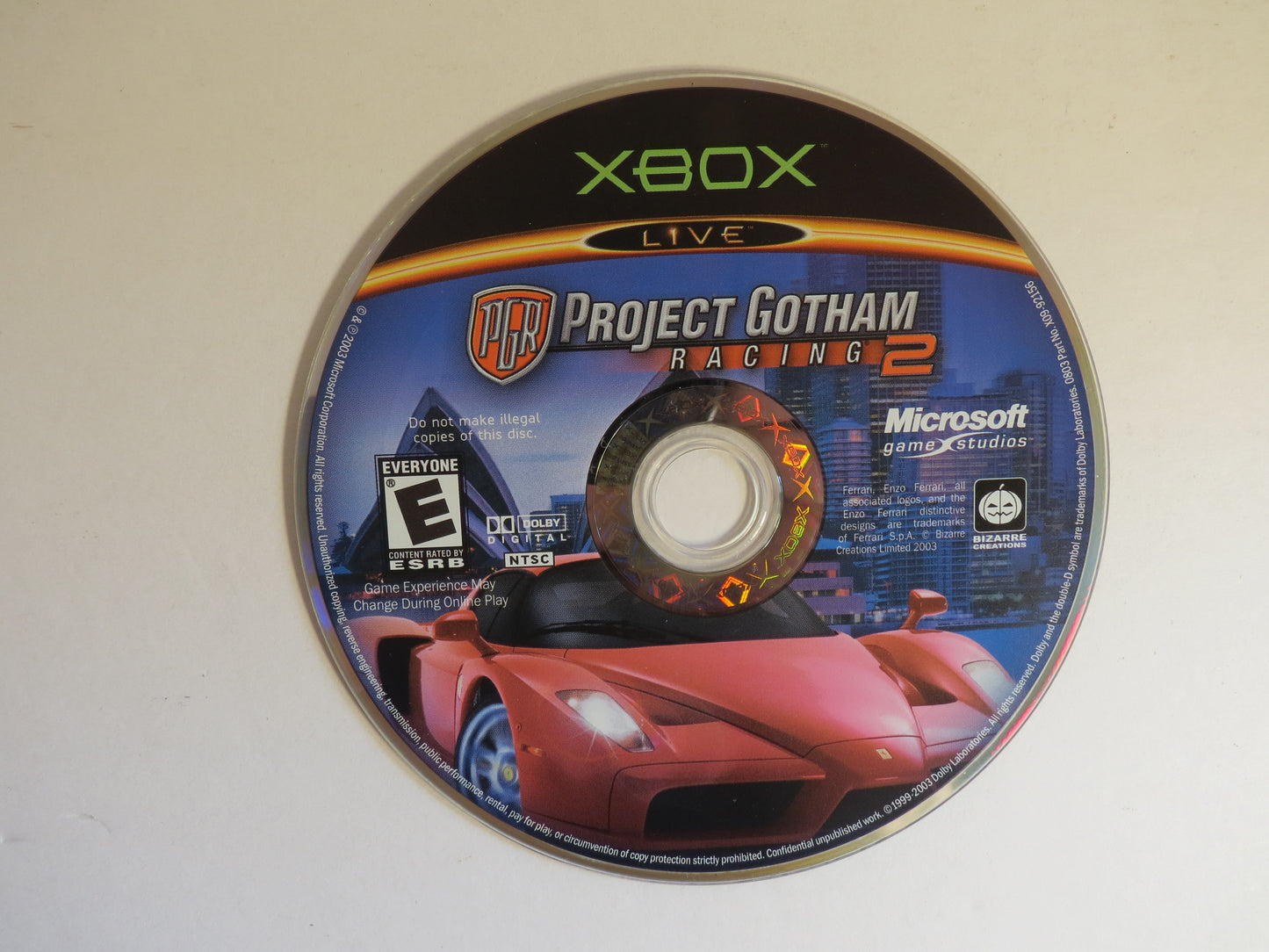 Project Gotham Racing 2 Xbox Game CIB