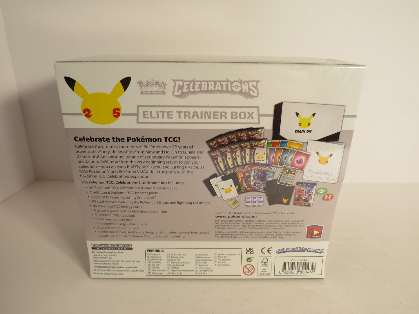 Celebrations Pokemon Elite Trainer Box ETB 25th Anniversary Sealed