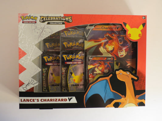 Celebrations Collection Box Lance's Charizard V Pokemon Sealed