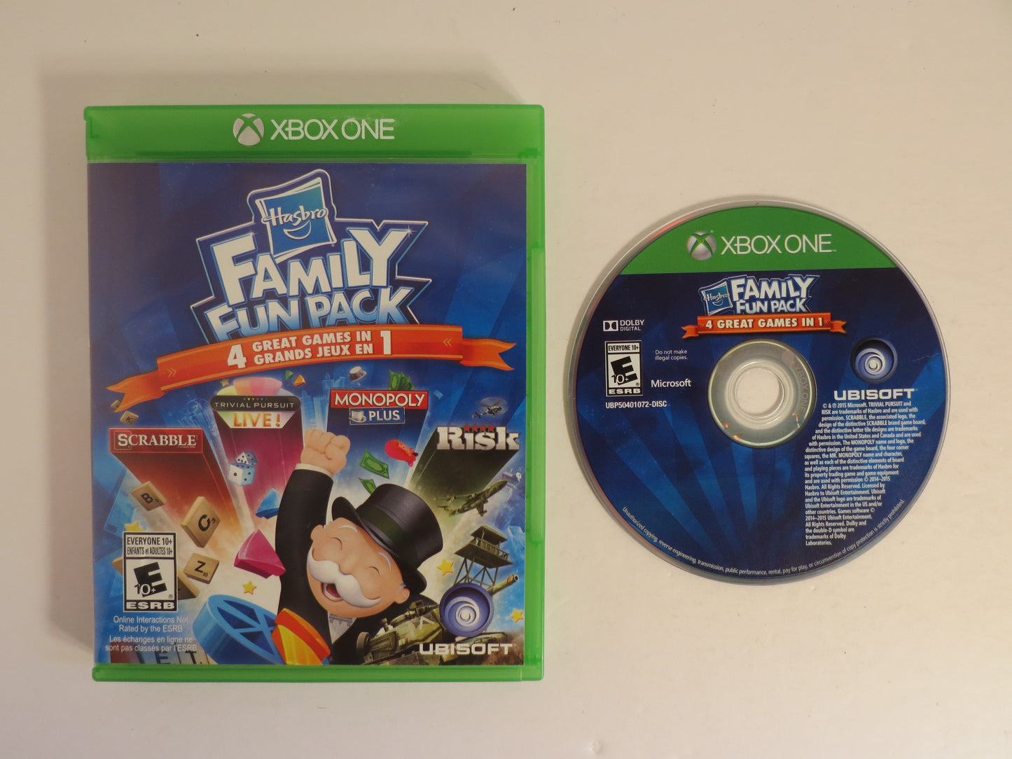 Hasbro Family Fun Pack 4 Games in 1 Xbox One Game CIB
